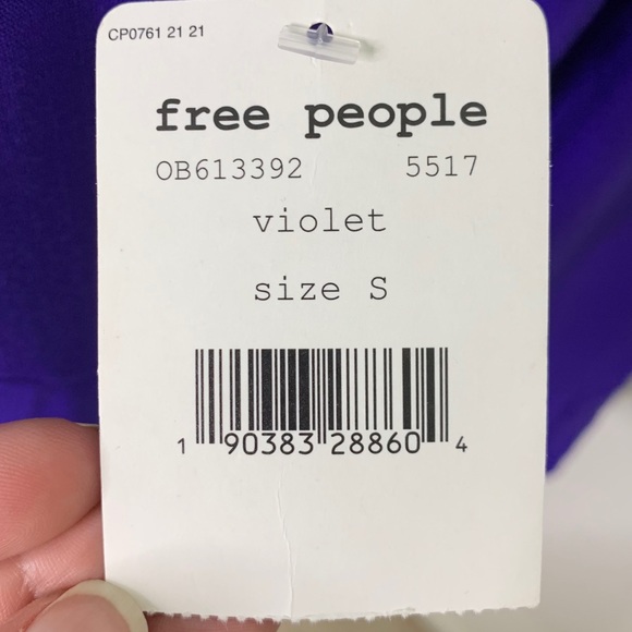 Free People Clear Skies Tunic Mini Dress Violet - Picture 7 of 10